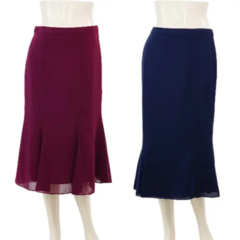 Mikiko, A-line short skirt, chiffon fabric